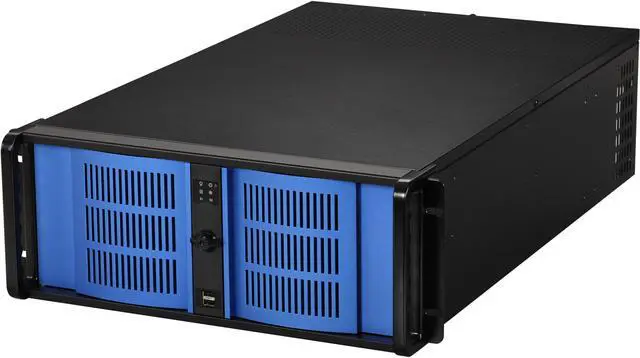 Main image of iStarUSA D400L7-DE8BK Steel 4U Rackmount High Performance Quiet Server Chassis