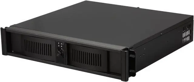 Main image of iStarUSA D-200S Black Aluminum / Steel 2U Rackmount Compact Stylish Chassis 1 External 5.25" Drive Bays