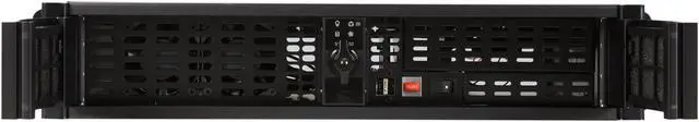 Alt view image 2 of 7 - iStarUSA D-200S Black Aluminum / Steel 2U Rackmount Compact Stylish Chassis 1 External 5.25" Drive Bays