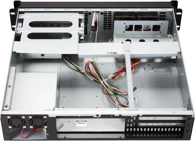 Alt view image 5 of 7 - iStarUSA D-200S Black Aluminum / Steel 2U Rackmount Compact Stylish Chassis 1 External 5.25" Drive Bays