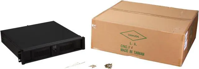 Alt view image 7 of 7 - iStarUSA D-200S Black Aluminum / Steel 2U Rackmount Compact Stylish Chassis 1 External 5.25" Drive Bays