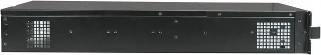 Alt view image 3 of 7 - iStarUSA E-204L Black Aluminum / Steel 2U Rackmount Server Chassis 4 External 5.25" Drive Bays