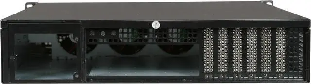 Alt view image 4 of 7 - iStarUSA E-204L Black Aluminum / Steel 2U Rackmount Server Chassis 4 External 5.25" Drive Bays