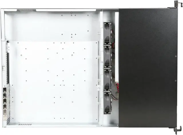 Alt view image 6 of 7 - iStarUSA E-204L Black Aluminum / Steel 2U Rackmount Server Chassis 4 External 5.25" Drive Bays