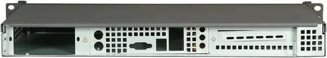 Alt view image 3 of 5 - iStarUSA D-118V2-ITX Black Metal / Aluminum 1U Rackmount Compact Server Chassis