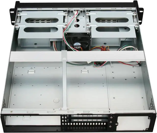 Alt view image 5 of 7 - iStarUSA D-200 Black Material of Front Bezel: Aluminum alloy
Material of Handle: SECC Zinc-Coated Steel
Material of Main Chassis: 1.2mm SECC Zinc-Coated Steel (Japan Made) 2U Rackmount Compact Stylish Chassis - Black Bezel 2 External 5.25"