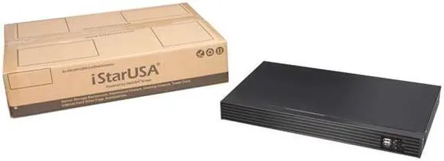 Alt view image 6 of 6 - iStarUSA D-118V2-ITX-DT Black Metal / Aluminum 1U Compact Desktop/Server Chassis