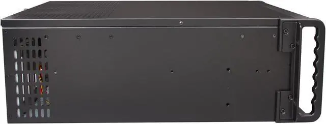 Alt view image 3 of 7 - iStarUSA D-407P-DE6BL Black Steel 4U Rackmount Compact Stylish Server Case 3 External 5.25" Drive Bays
