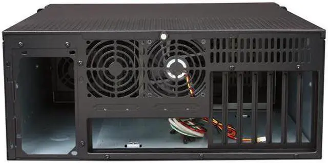 Alt view image 4 of 7 - iStarUSA D-407P-DE6BL Black Steel 4U Rackmount Compact Stylish Server Case 3 External 5.25" Drive Bays