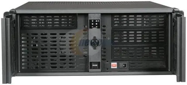 Alt view image 2 of 7 - iStarUSA D-400 Black Aluminum / Steel 4U Rackmount Compact Stylish Chassis - Black Bezel 4 External 5.25" Drive Bays