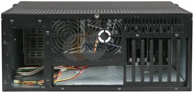 Alt view image 4 of 7 - iStarUSA D-400 Black Aluminum / Steel 4U Rackmount Compact Stylish Chassis - Black Bezel 4 External 5.25" Drive Bays