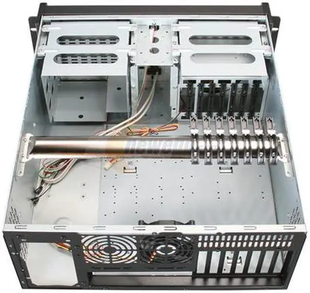 Alt view image 5 of 7 - iStarUSA D-400 Black Aluminum / Steel 4U Rackmount Compact Stylish Chassis - Black Bezel 4 External 5.25" Drive Bays