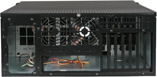 Alt view image 4 of 8 - iStarUSA D-400L-7 Black Aluminum / Steel 4U Rackmount High Performance Chassis - Black Bezel 7 External 5.25" Drive Bays