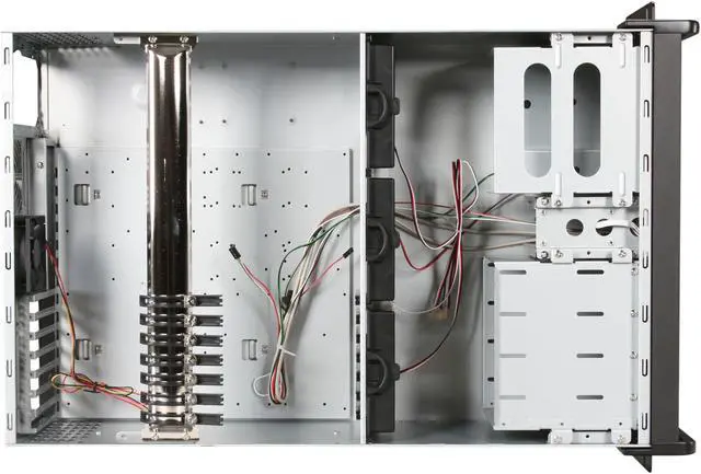 Alt view image 6 of 8 - iStarUSA D-400L-7 Black Aluminum / Steel 4U Rackmount High Performance Chassis - Black Bezel 7 External 5.25" Drive Bays