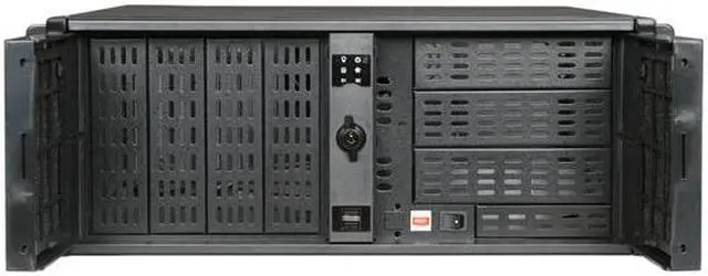 Alt view image 2 of 7 - iStarUSA D-400-7P Black 4U Rackmount Compact Stylish Chassis