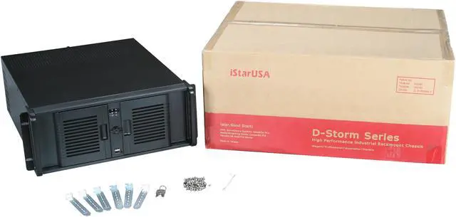 Alt view image 7 of 7 - iStarUSA D-400-7P Black 4U Rackmount Compact Stylish Chassis