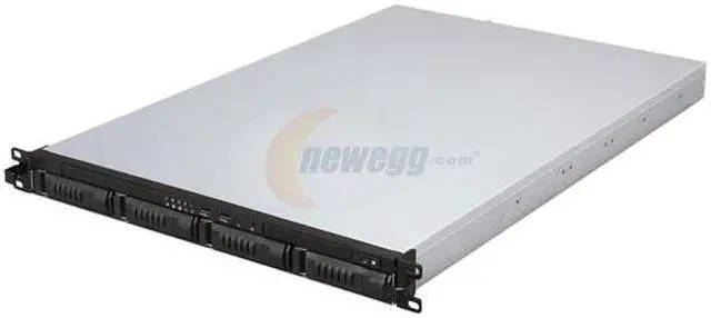 Main image of iStarUSA E1M4 Silver Heavy-duty SGCC Cold-rolled Steel (Main Chassis) 1U Rackmount 4-Bay Storage Server Chassis