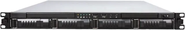 Alt view image 2 of 7 - iStarUSA E1M4 Silver Heavy-duty SGCC Cold-rolled Steel (Main Chassis) 1U Rackmount 4-Bay Storage Server Chassis