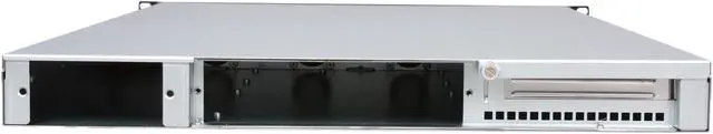 Alt view image 4 of 7 - iStarUSA E1M4 Silver Heavy-duty SGCC Cold-rolled Steel (Main Chassis) 1U Rackmount 4-Bay Storage Server Chassis