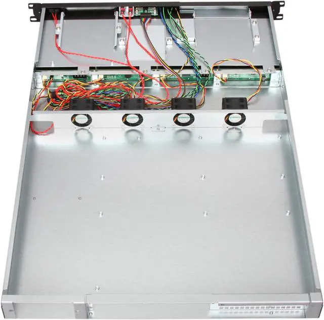 Alt view image 5 of 7 - iStarUSA E1M4 Silver Heavy-duty SGCC Cold-rolled Steel (Main Chassis) 1U Rackmount 4-Bay Storage Server Chassis