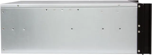 Alt view image 3 of 6 - iStarUSA D416-B10SL-SL Black Zinc-Coated Steel (Main) 4U Rackmount Compact Stylish Chassis