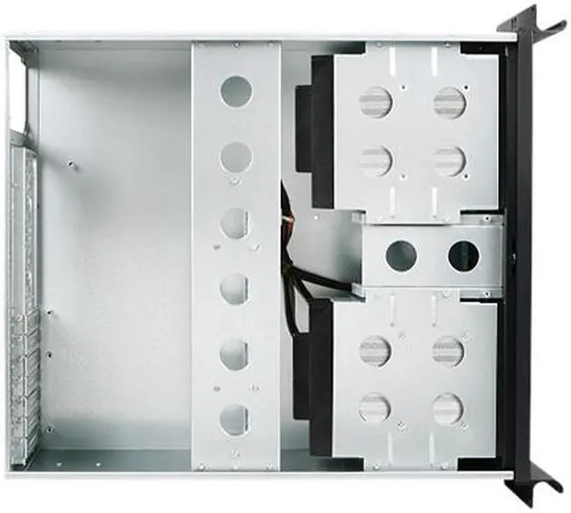 Alt view image 5 of 6 - iStarUSA D416-B10SL-SL Black Zinc-Coated Steel (Main) 4U Rackmount Compact Stylish Chassis