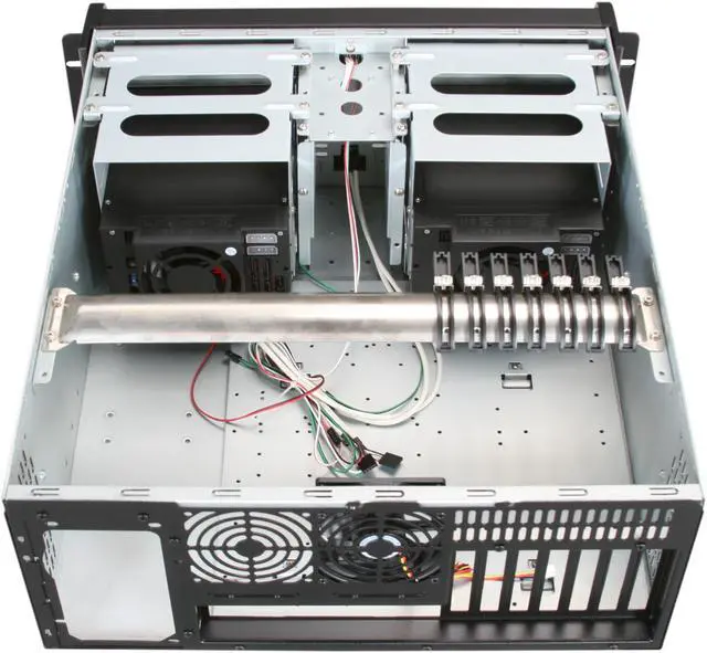 Alt view image 5 of 7 - iStarUSA D406ND-B6SL Black Aluminum / Steel 4U Rackmount Compact Stylish Rackmount Chassis