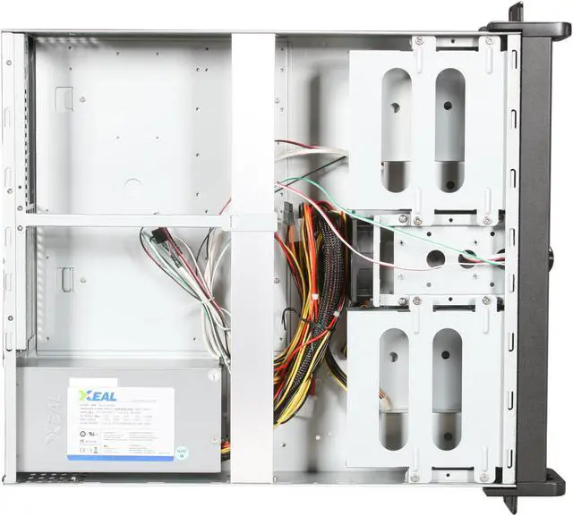 Alt view image 6 of 7 - iStarUSA D-200-2U35PD8-RC Black Aluminum / Steel 2U Rackmount High Performance Chassis w/ PCI Riser Card and 350W Server PSU 350W 2 External 5.25" Drive Bays