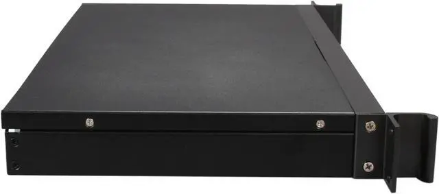 Alt view image 3 of 5 - iStarUSA D-118V2-ITX-30FX8 Black Metal / Aluminum 1U Rackmount Compact Server Case 300W 80Plus