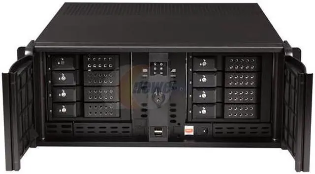 Alt view image 2 of 7 - iStarUSA D406-DE8BK Black 4U Rackmount Compact Stylish Server Case - OEM
