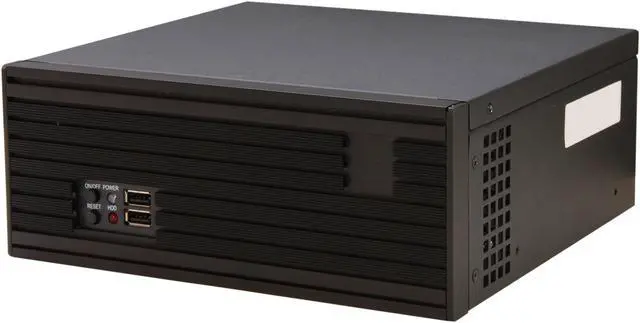 Main image of iStarUSA S21-15F2 Black Aluminum / Steel Tower Case Compact Stylish Mini-ITX Enclosure 150W Flex ATX