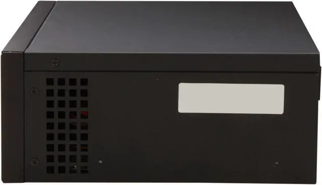 Alt view image 3 of 6 - iStarUSA S21-15F2 Black Aluminum / Steel Tower Case Compact Stylish Mini-ITX Enclosure 150W Flex ATX