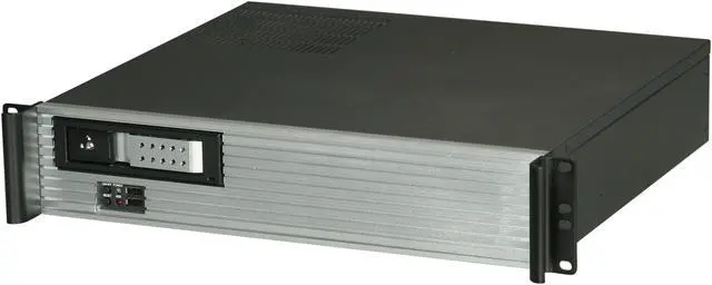 Main image of iStarUSA D213MATX-DE1SL-SL Silver Front Bezel Aluminum / Steel 2U Rackmount Compact Server Case