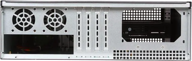 Alt view image 4 of 7 - iStarUSA D313SEMATX-DE1BK Aluminum / Steel 3U Rackmount Compact Trayless Server Case - Black Bezel 1 External 5.25" Drive Bays