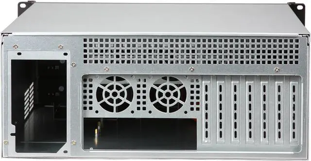 Alt view image 4 of 7 - iStarUSA D416-3DE1BL-BL Black Aluminum / Steel 4U Rackmount Compact Stylish Server Case - Blue Front Bezel 3 External 5.25" Drive Bays