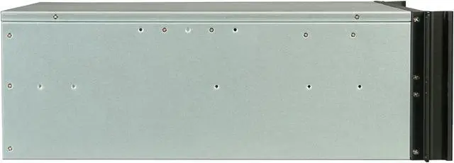 Alt view image 3 of 7 - iStarUSA D416-5DE1BK Aluminum / Steel 4U Rackmount Compact Stylish Trayless Case - Black Bezel 1 External 5.25" Drive Bays
