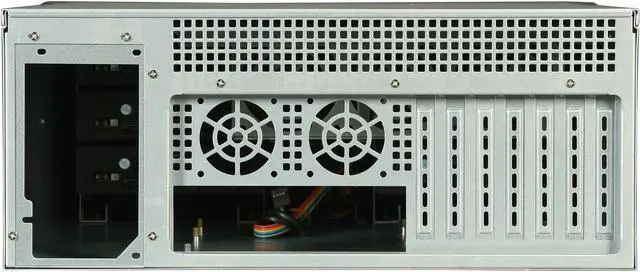 Alt view image 4 of 7 - iStarUSA D416-5DE1BK Aluminum / Steel 4U Rackmount Compact Stylish Trayless Case - Black Bezel 1 External 5.25" Drive Bays