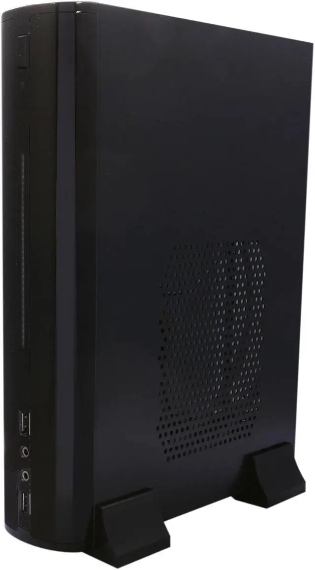 Alt view image 6 of 7 - iStarUSA S-0212-DT Black Steel / Plastic Tower Compact Stylish microATX Enclosure with 120W PSU and Desktop Stand 120W
