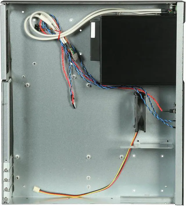 Alt view image 6 of 7 - iStarUSA D-230H-T Black Aluminum / Steel 2U Rackmount Compact 3x3.5" Bay Trayless Hotswap microATX Chassis