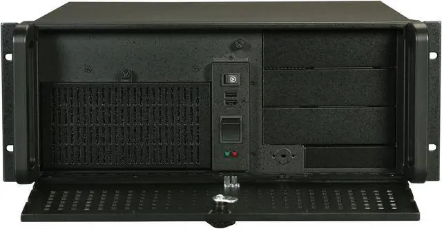 Alt view image 2 of 7 - iStarUSA D-490S-SERIES Black Steel 4U Rackmount Heavy-duty Server Case 3 External 5.25" Drive Bays