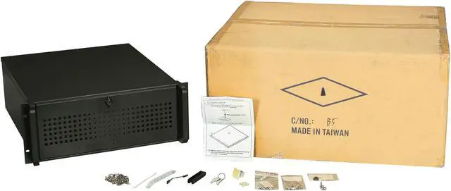 Alt view image 7 of 7 - iStarUSA D-490S-SERIES Black Steel 4U Rackmount Heavy-duty Server Case 3 External 5.25" Drive Bays