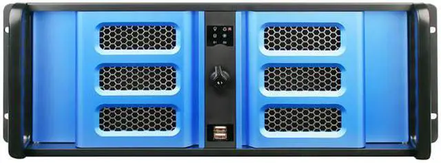 Alt view image 2 of 8 - iStarUSA D-414SE Black Steel 4U Rackmount Compact Stylish 14-Slot Chassis 4 External 5.25" Drive Bays