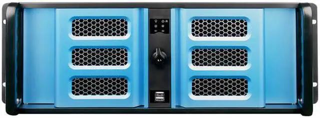 Alt view image 2 of 5 - iStarUSA D-300SE Black Aluminum / Steel 3U Rackmount Compact Stylish Chassis 4 External 5.25" Drive Bays