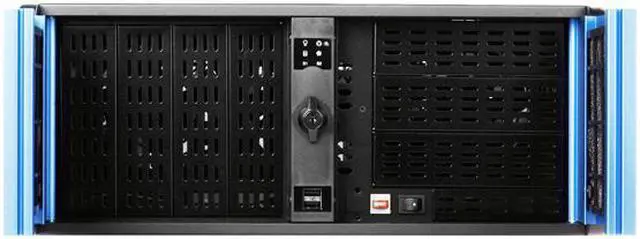 Alt view image 3 of 5 - iStarUSA D-300SE Black Aluminum / Steel 3U Rackmount Compact Stylish Chassis 4 External 5.25" Drive Bays