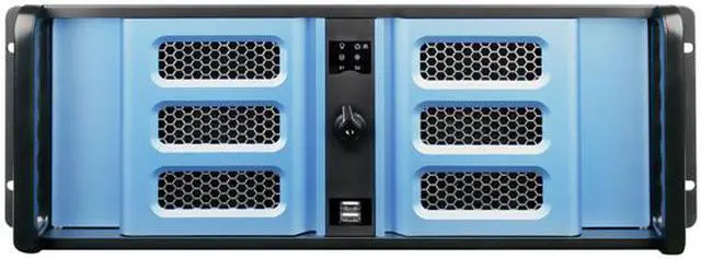 Alt view image 2 of 5 - iStarUSA D-400L-7SE Black Aluminum / Steel 4U Rackmount High Performance Chassis 7 External 5.25" Drive Bays