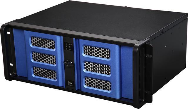 Main image of iStarUSA D-400S3SE Black Aluminum / Steel 4U Rackmount Ultra Compact Chassis