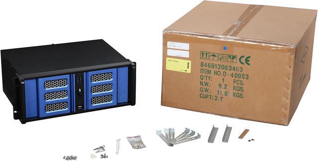 Alt view image 8 of 7 - iStarUSA D-400S3SE Black Aluminum / Steel 4U Rackmount Ultra Compact Chassis