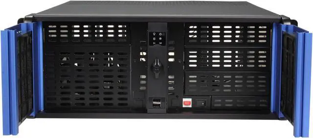 Alt view image 2 of 7 - iStarUSA D-400SE Black Aluminum / Steel 4U Rackmount Compact Stylish Chassis 4 External 5.25" Drive Bays