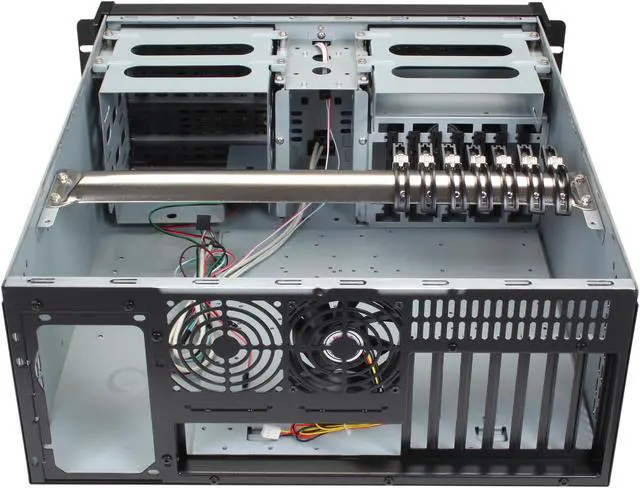 Alt view image 5 of 7 - iStarUSA D-400SE Black Aluminum / Steel 4U Rackmount Compact Stylish Chassis 4 External 5.25" Drive Bays