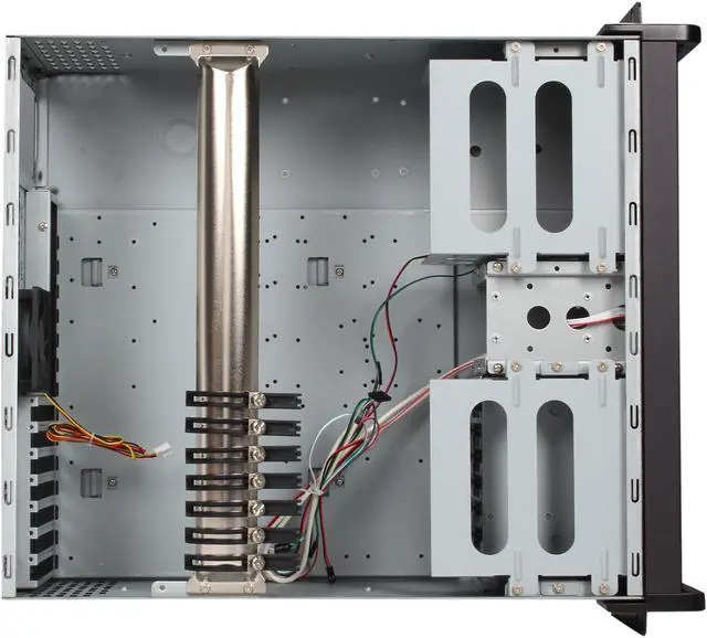 Alt view image 6 of 7 - iStarUSA D-400SE Black Aluminum / Steel 4U Rackmount Compact Stylish Chassis 4 External 5.25" Drive Bays